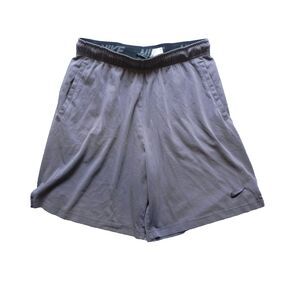 Nike Shorts Adult Large Elastic Waist Training Running Swoosh‎ Dri Fit Mens